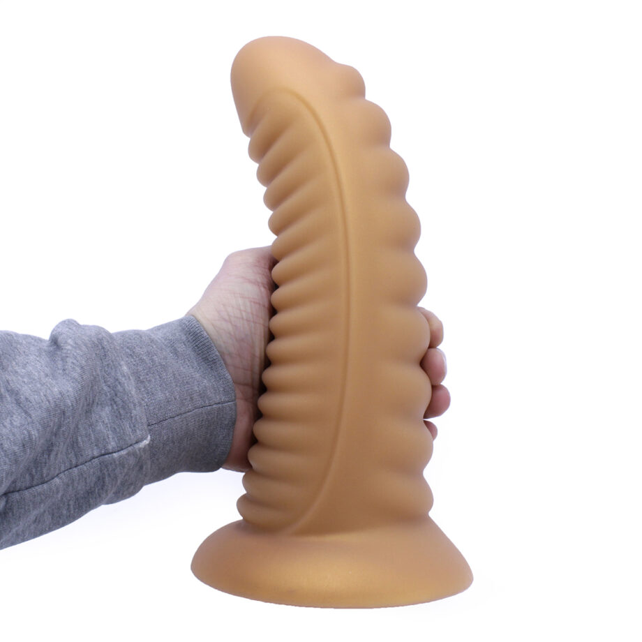 Ribbed Penis XL Shinny Flesh