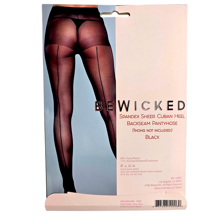 Ring My Line Pantyhose - BLK / OS