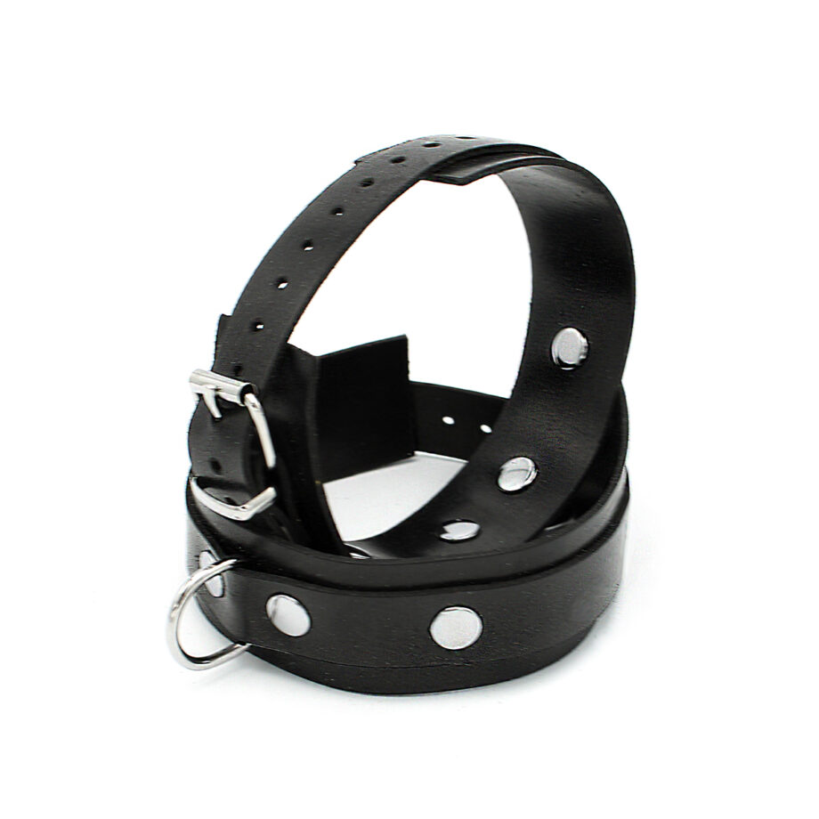 Rubber Anklecuffs Black