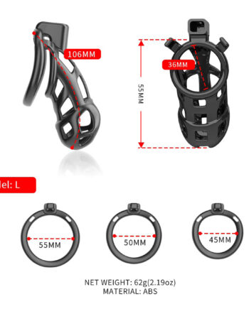 Sevanda Naja-Cobra Chastity Cage L