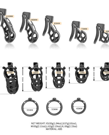 Sevanda Naja-Cobra Chastity Cage M