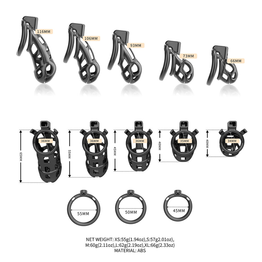 Sevanda Naja-Cobra Chastity Cage XL