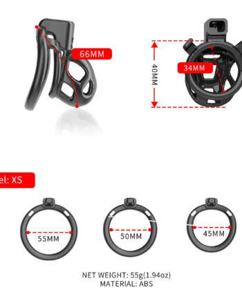 Sevanda Naja-Cobra Chastity Cage XS