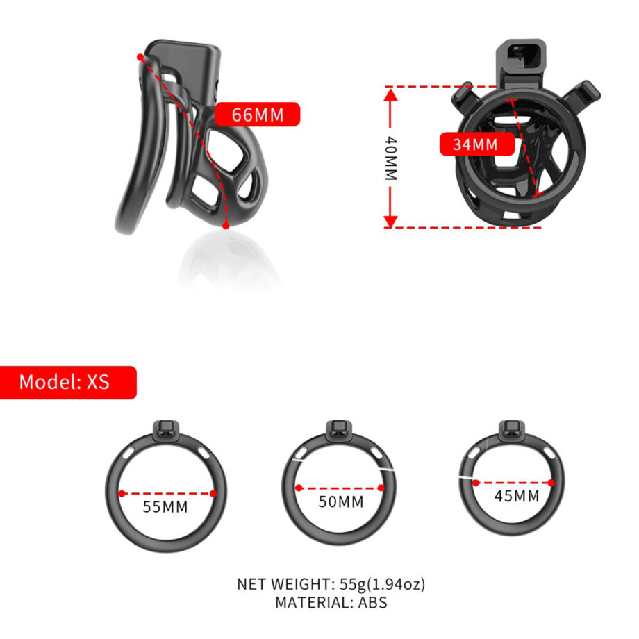 Sevanda Naja-Cobra Chastity Cage XS