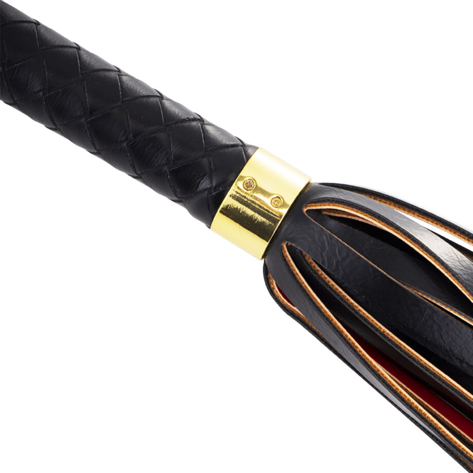 Sevanda Red & Black Braided Tail Flogger