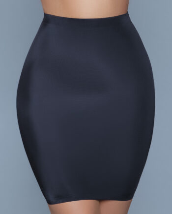 Slimin' Shapewear Slip Skirt - BLK / 1X/2X