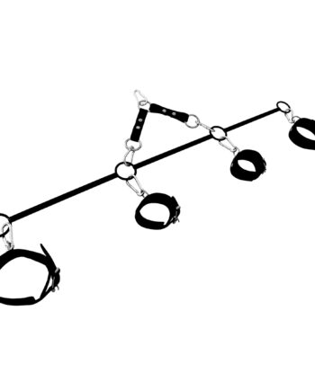 Spreader Bar Quadruple O-Ring Hand & Ankle Cuffs