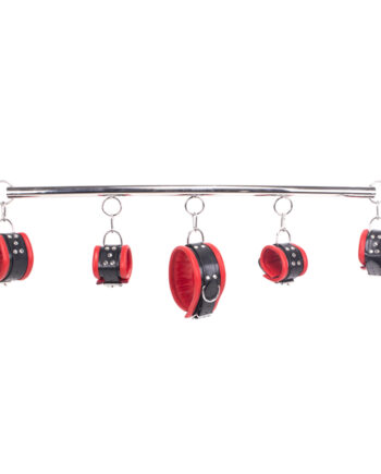 Spreader Bar deluxe set - Red Leather