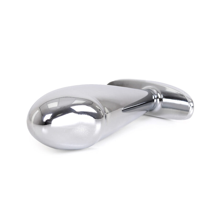 Steel Handle Buttplug Penis with Clear Gem