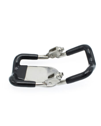 Steel Jaw Lock With Black Elastic Coating