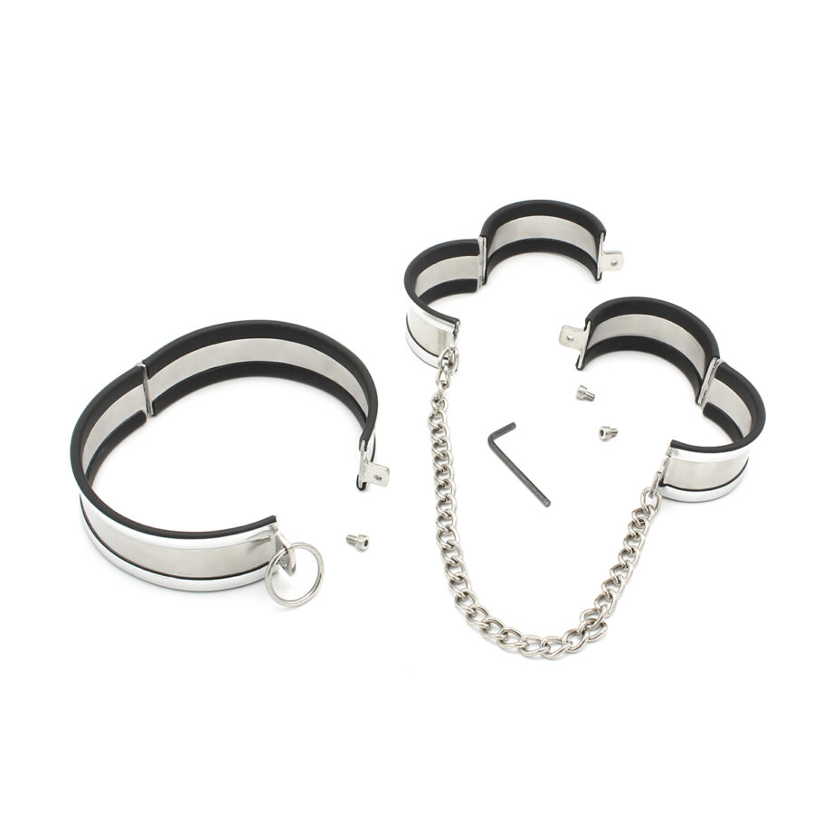 Steel Large Collar & Cuffs