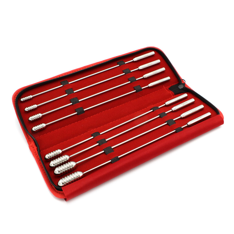 Urethral Sound Dilator Groved Beads Set 8 Pcs