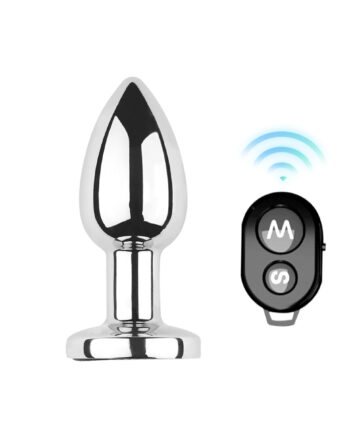 Vibrating Aluminum Buttplug Medium