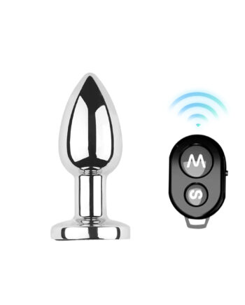 Vibrating Aluminum Buttplug Small