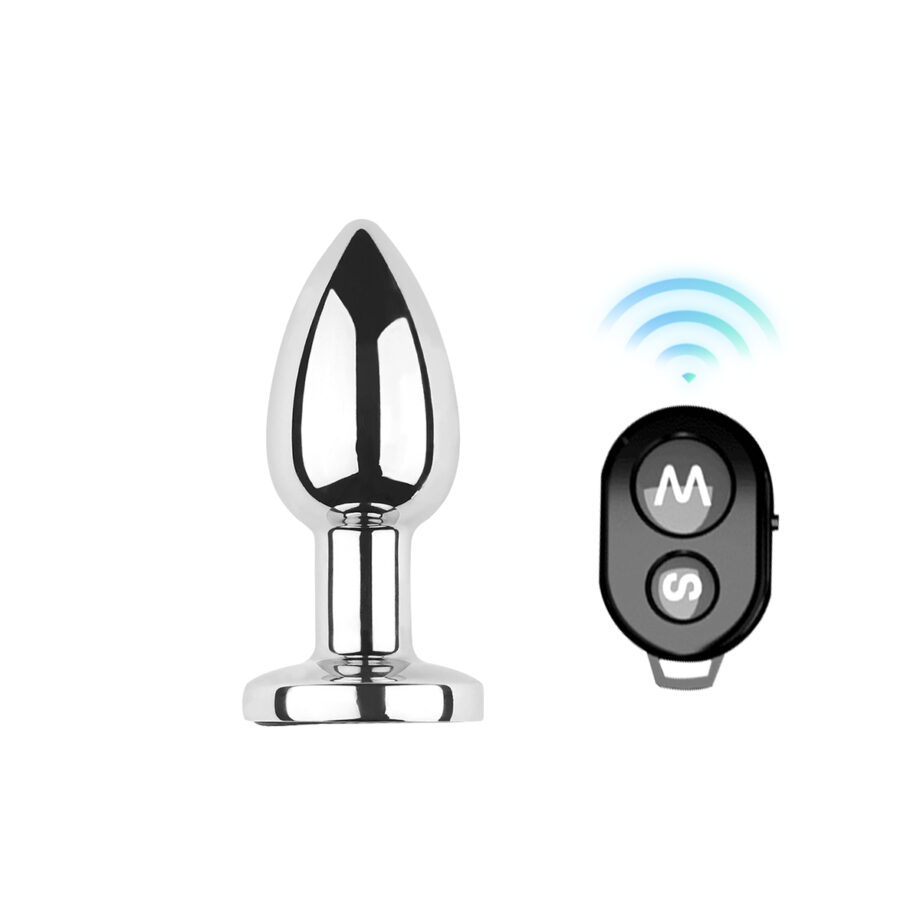 Vibrating Aluminum Buttplug Small