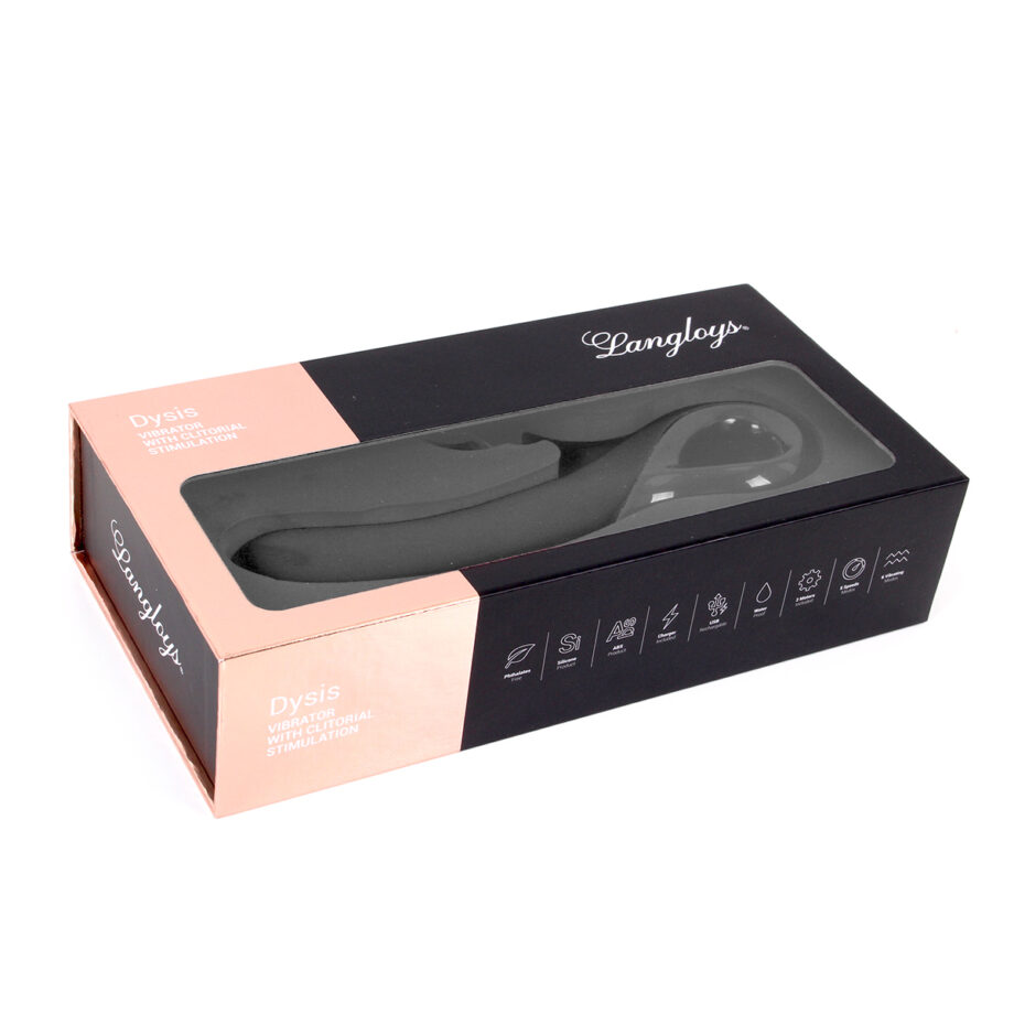 Vibrator with Clitorial Wheel Stimulator Black