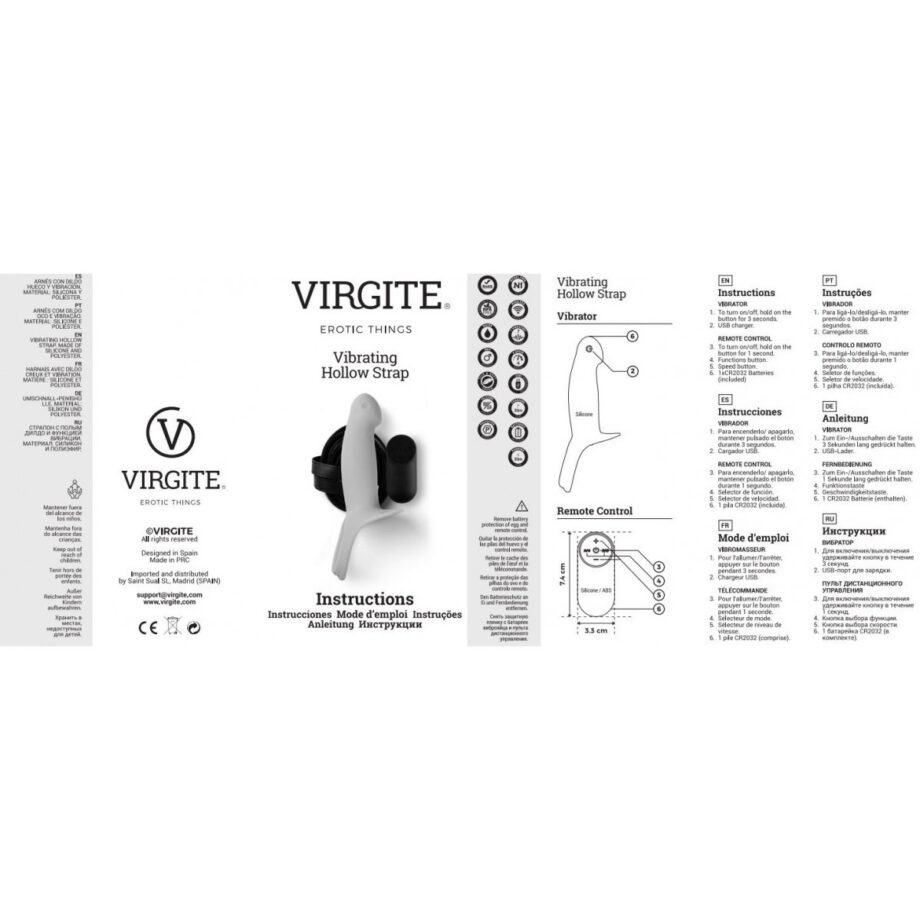 Virgite Hollow Strap Vibrating H4 Size L