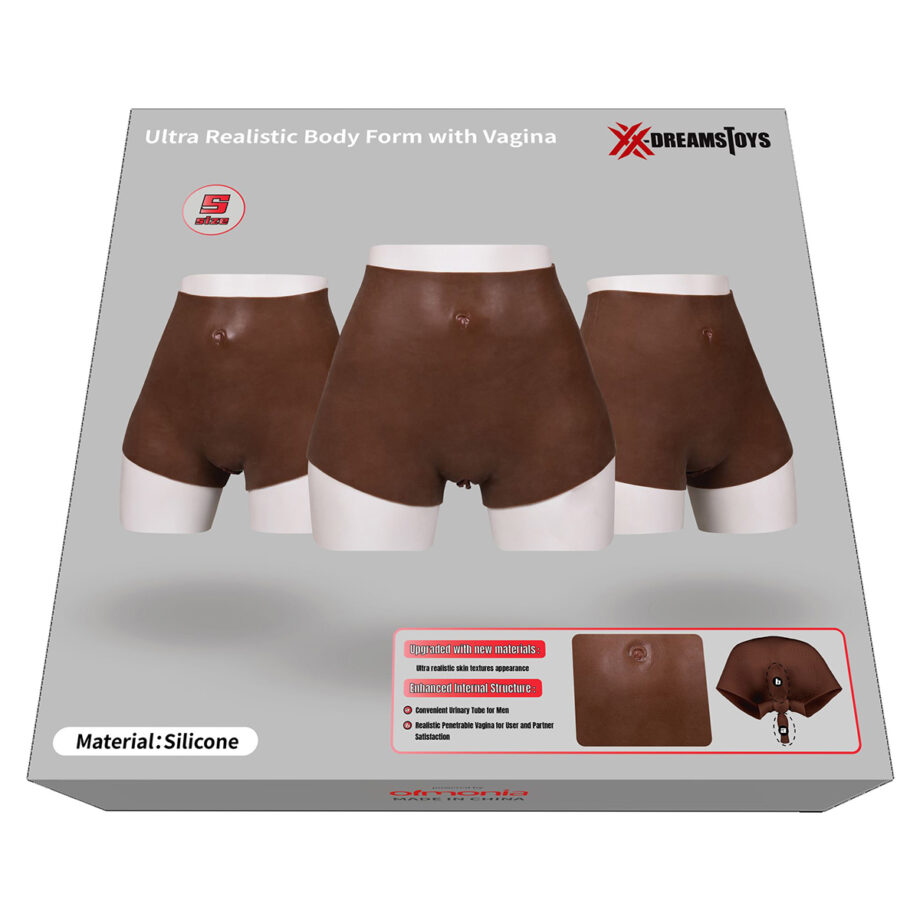 XX-DreamsToys Ultra Realistic Vagina Form Black Size S