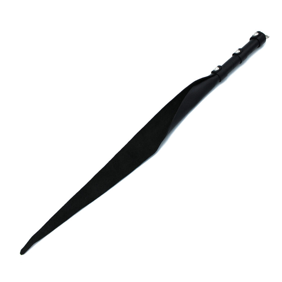 Black Leather Single Flap Whip D-Ring