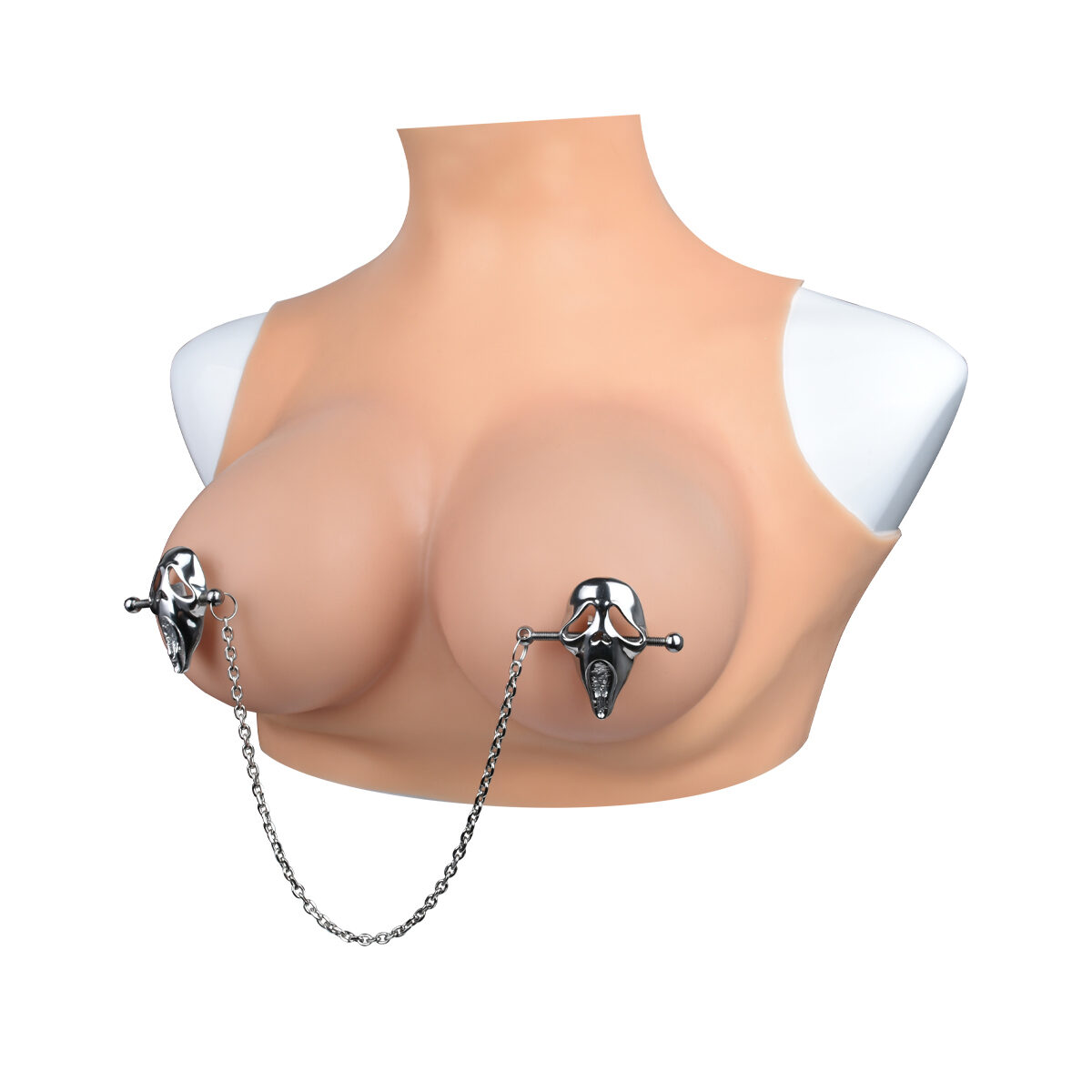 Ghostface Mask Nipple Clamps