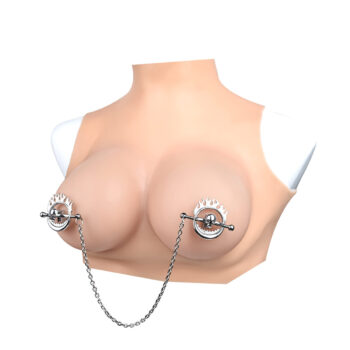 Flaming Skull Nipple clamps