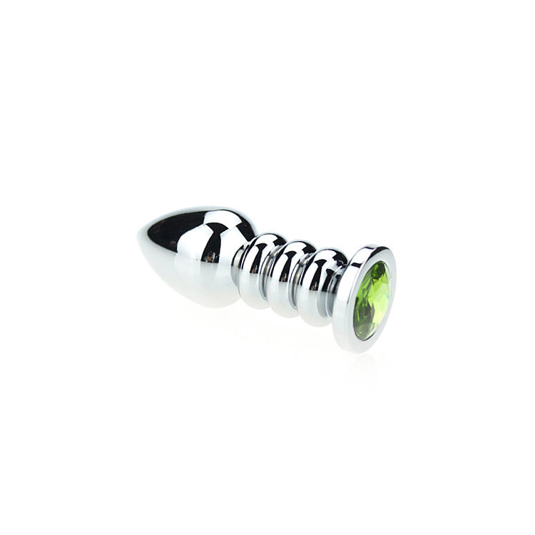 Ribbed Buttplug Green