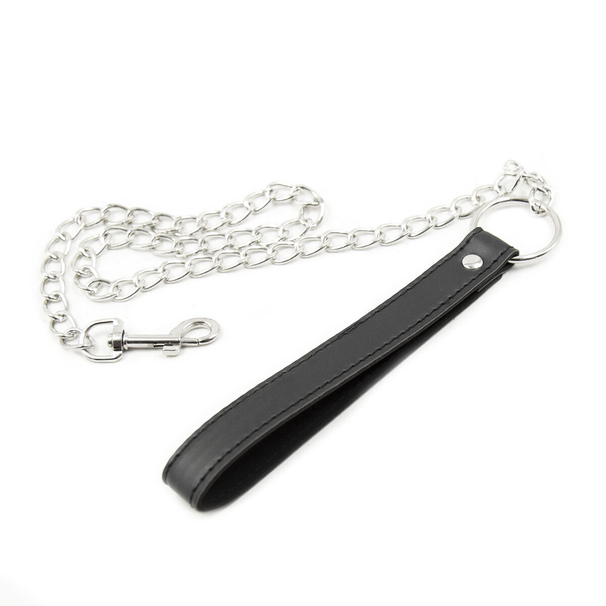 Black Leash with Chain