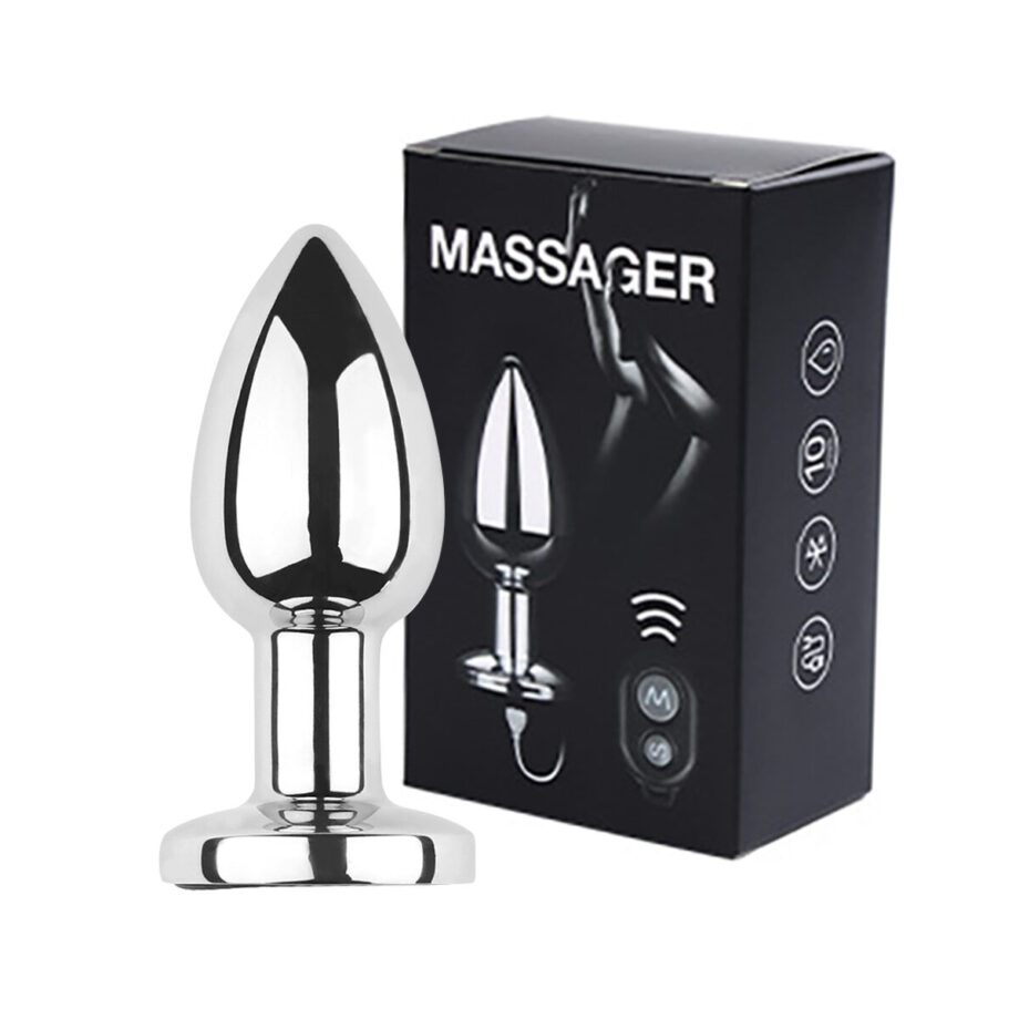 Vibrating Aluminum Buttplug