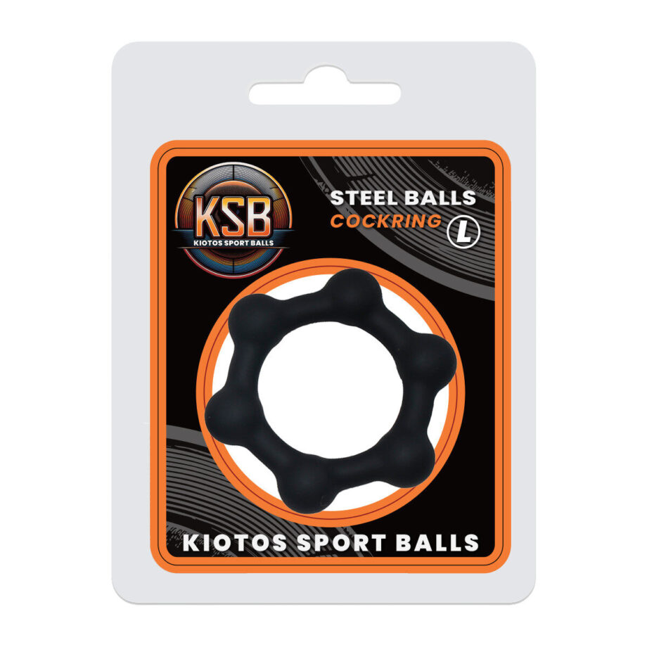 Silicone Cockring with 6 Steel Balls
