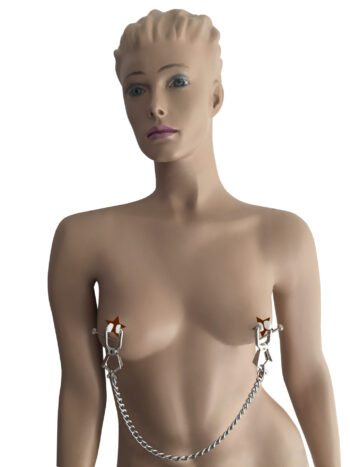 Metal Alligator Clip "special" with chain Silver