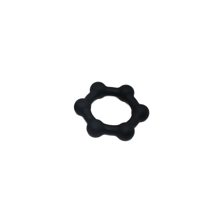 Silicone Cockring with 6 Steel Balls