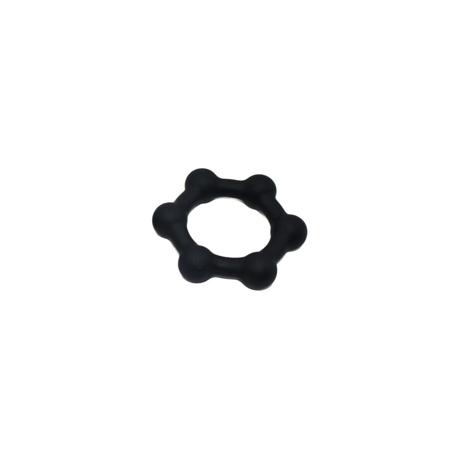 Silicone Cockring with 6 Steel Balls