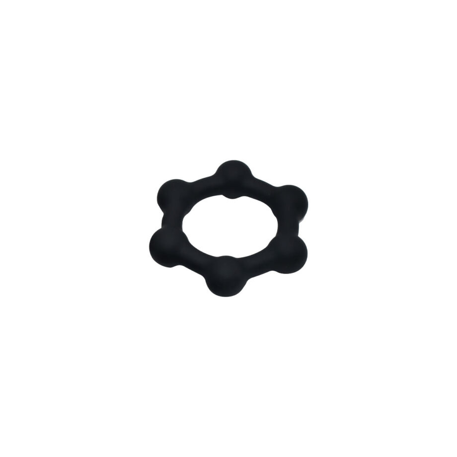 Silicone Cockring with 6 Steel Balls